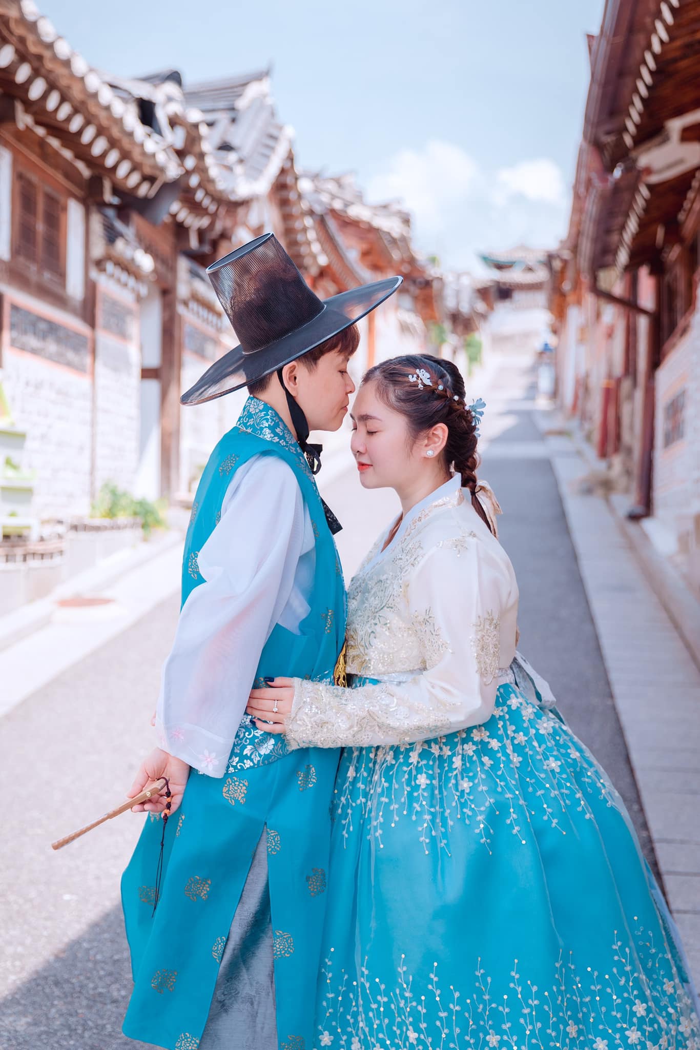 Bộ ảnh ngọt ngào tình tứ được Thiện Nhân và N.T thực hiện trong chuyến du lịch Hàn Quốc vào đầu tháng 8