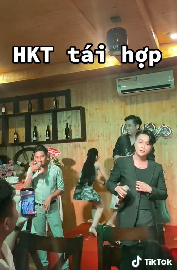 Đoạn clip ghi lại cảnh 3 mảnh ghép của HKT xuất hiện và biểu diễn cùng nhau tại một buổi tiệc thu hút sự quan tâm của đông đảo cư dân mạng