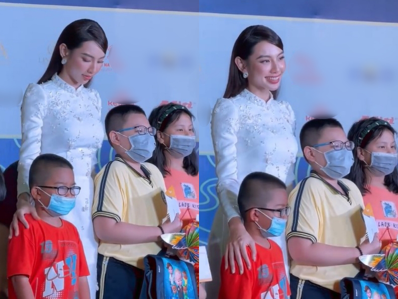 Nhan sắc nổi bật của Hoa hậu Thùy Tiên tại sự kiện từ thiện 'Trung thu hạnh phúc' diễn ra tối ngày 6.9