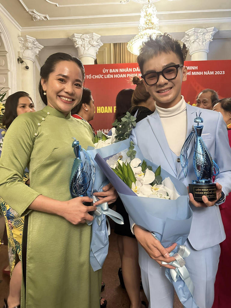 Sao nhí 14 tuổi Hữu Khang đạt giải Nam diễn viên phụ xuất sắc tại Liên hoan phim ngắn 2023 - ảnh 3