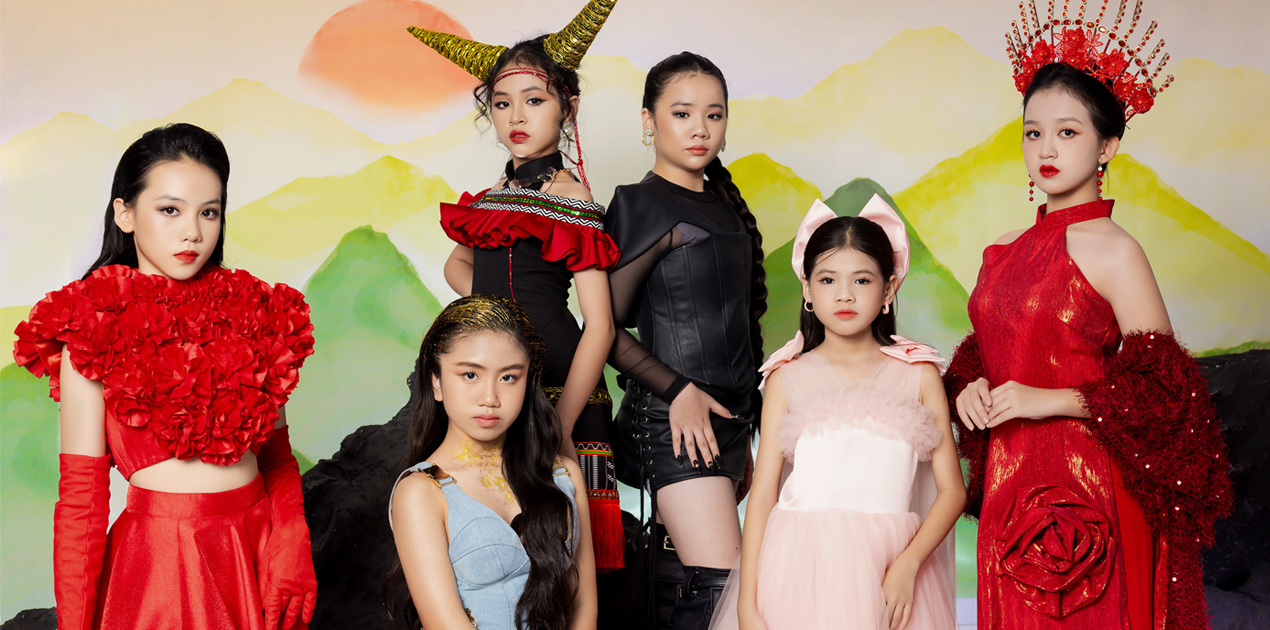 Mẫu nhí giới thiệu “vẻ đẹp non nước” tại Vietnam Kids Art Fashion Fest mùa 2 - ảnh 7