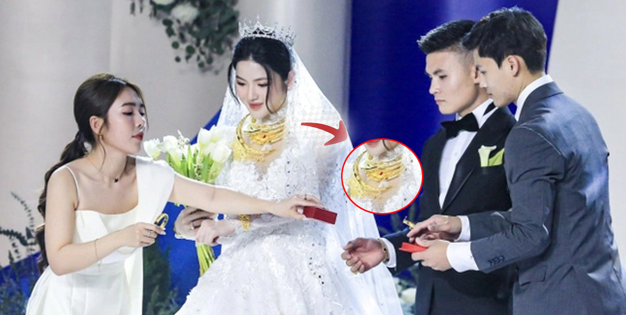 Chu Thanh Huyền bị gãy kiềng vàng trong ngày cưới - ảnh 3