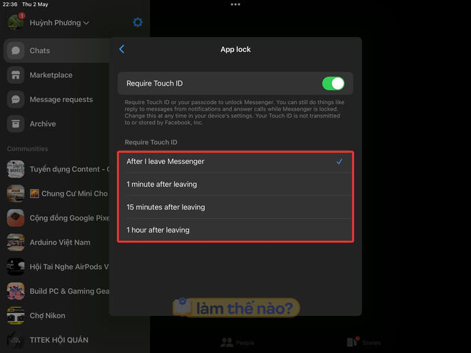 Cách khoá Messenger trên iPhone cực kỳ nhanh gọn, trò chuyện riêng tư không lo bị lộ! - ảnh 6