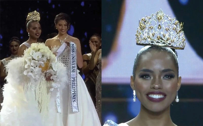 Hoa hậu tiền nhiệm nhịn cười trên sóng trực tiếp trước màn trao vương miện kỳ cục chưa từng thấy trong lịch sử Miss Universe - ảnh 2