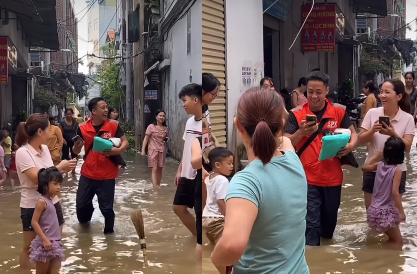 Chàng shipper vừa xuất hiện, bà hàng xóm đã chấm 10 điểm vì hành động có tâm - ảnh 2