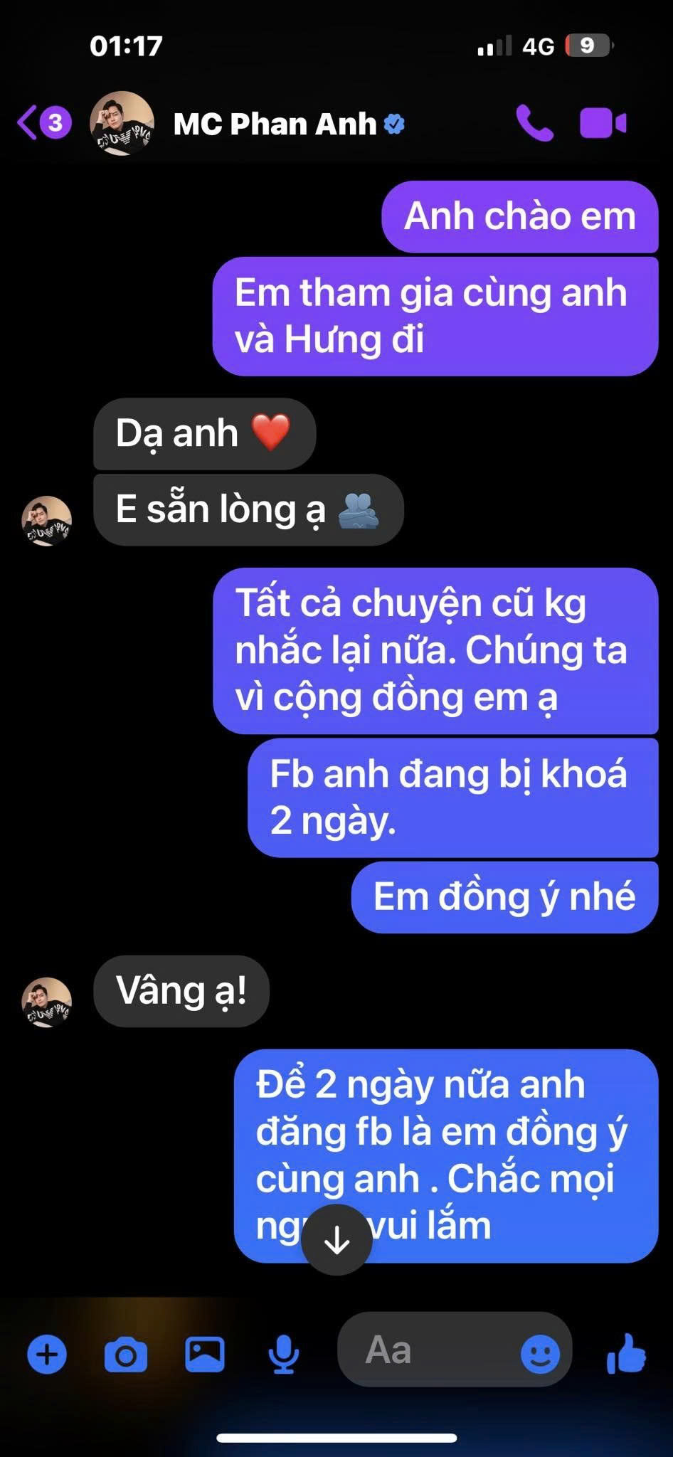 Duy Mạnh công khai tin nhắn, xin lỗi MC Phan Anh sau show ở Tam Đảo - ảnh 2