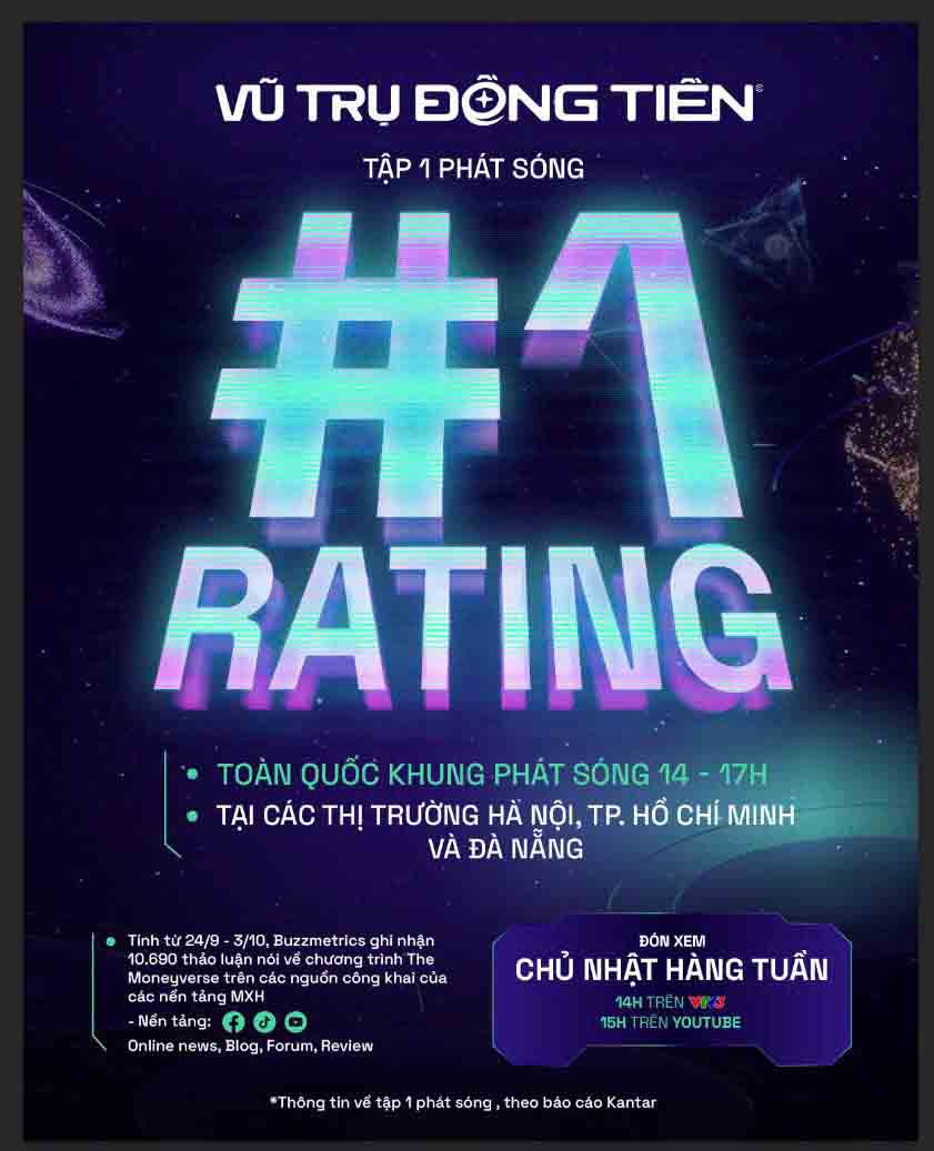 'Vũ trụ Đồng tiền' đạt top 1 rating ngay tập đầu tiên - ảnh 1