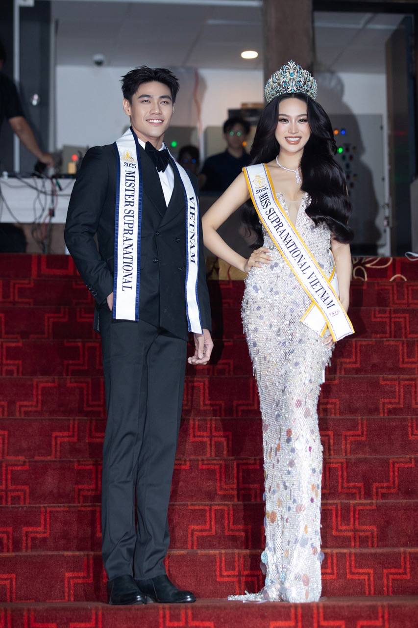 Hoa hậu Võ Cao Kỳ Duyên và nam vương Hà Quang Trung đại diện Việt Nam thi Miss - Mister Supranational Vietnam 2025 - ảnh 1