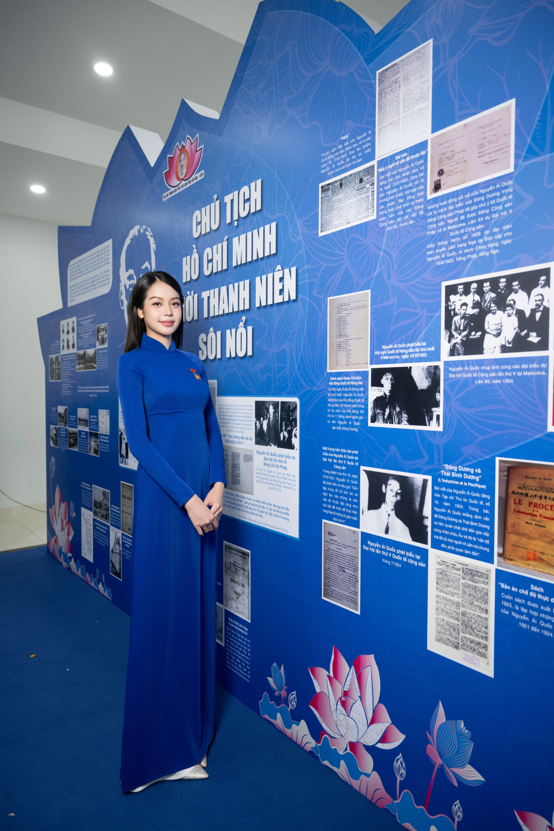Hoa hậu Thanh Thuỷ vinh dự nhận Huy hiệu thanh niên tiên tiến làm theo lời Bác - ảnh 3