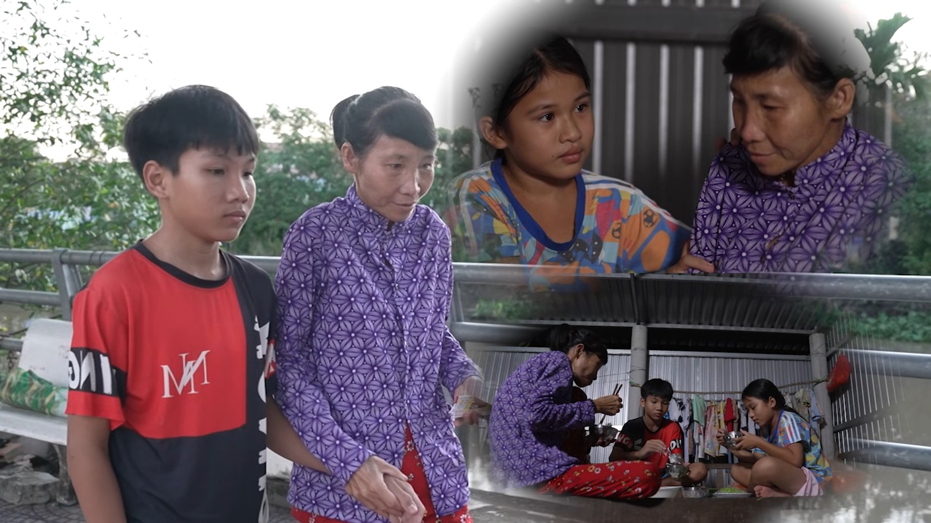 Bạch Công Khanh và Phương Anh lăn xả hết mình, ướt sũng người vì hai bạn nhỏ mồ côi cha, sống xa mẹ - ảnh 1