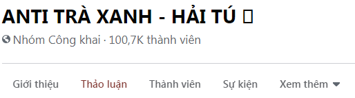 Một nhóm anti fan của Hải Tú đã có hơn 100k thành viên tham gia