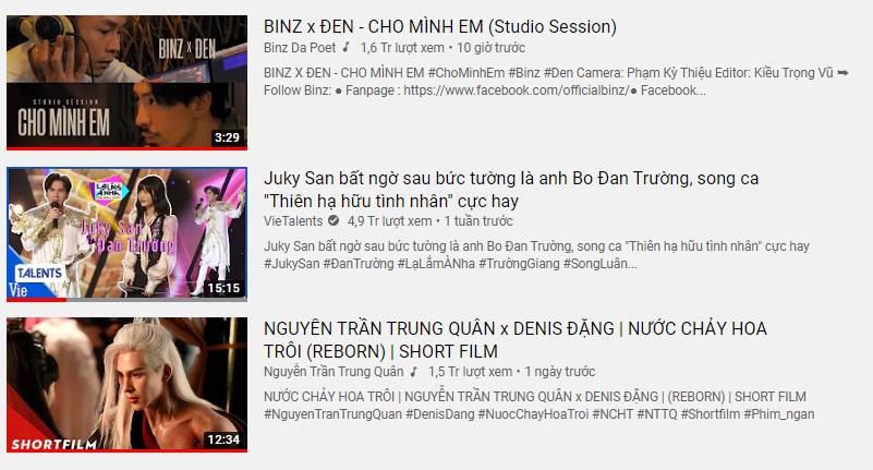 Cho mình em của Binz và Đen Vâu đạt Top 1 Trending sau 10 tiếng, Black Pink bản Việt có khác