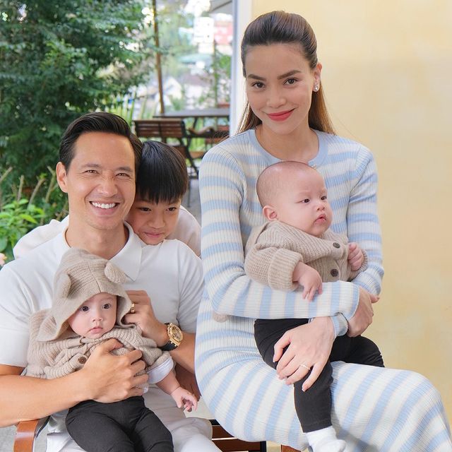 Gia đình nhỏ hạnh phúc của Hồ Ngọc Hà và Kim Lý.