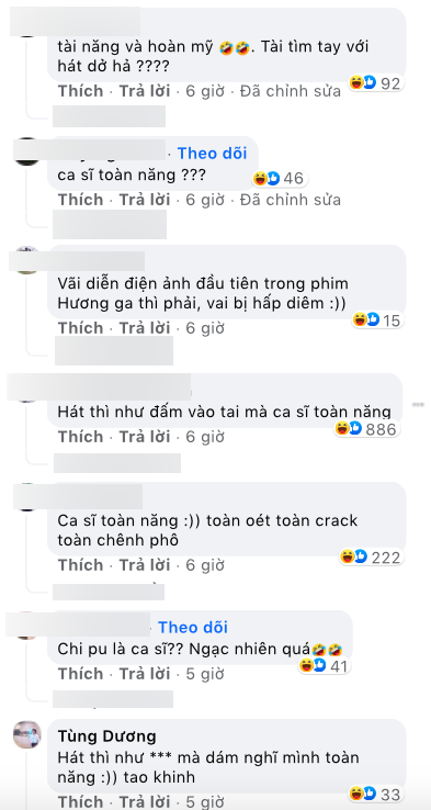 Những bình luận 'cà khịa' ngay bên dưới bài đăng trên fanpage của Chi Pu