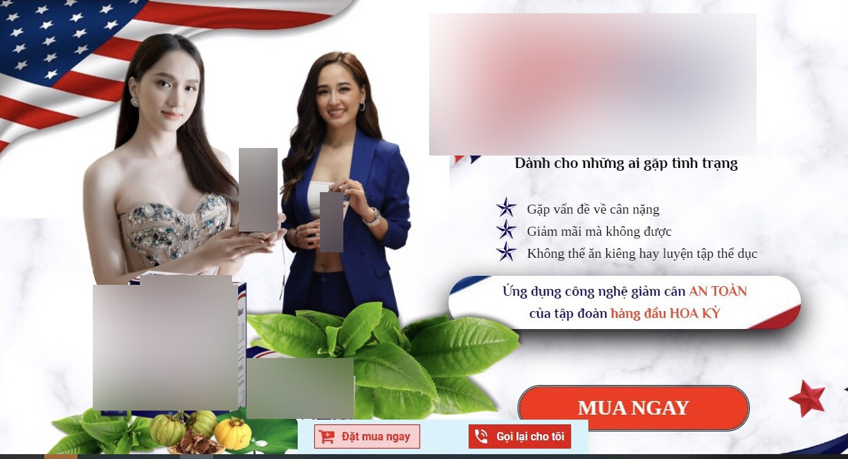 Mai Phương Thuý và Hương Giang cùng quảng cáo cho thuốc giảm cân kém chất lượng