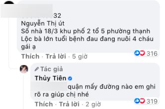 Ca sĩ Thuỷ Tiên thông báo phát lương thực tại Tp.HCM,  người dân kêu cứu vì khó khăn mùa dịch