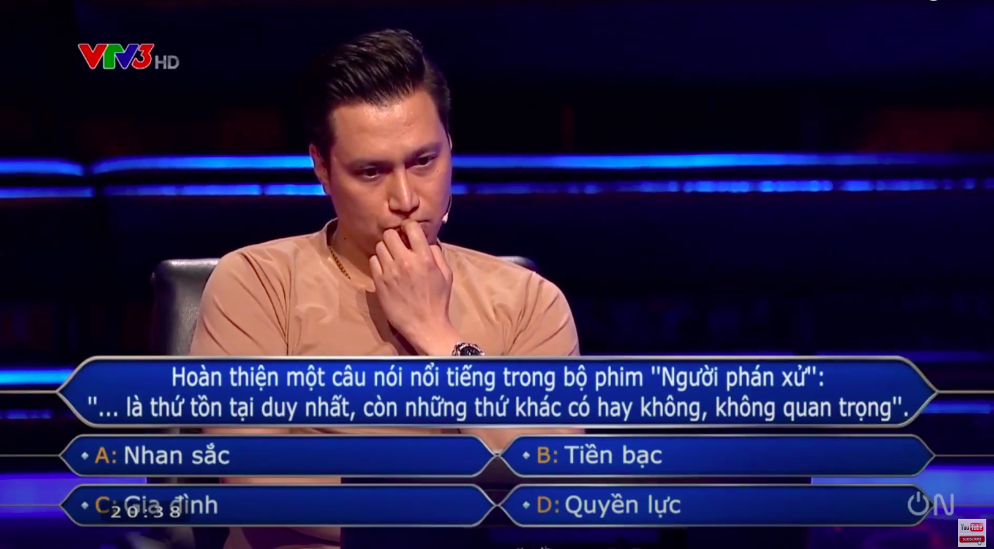Diễn viên Việt Anh xúc động bật khóc trước câu hỏi về cố NSND Hoàng Dũng trong chương trình Ai là triệu phú