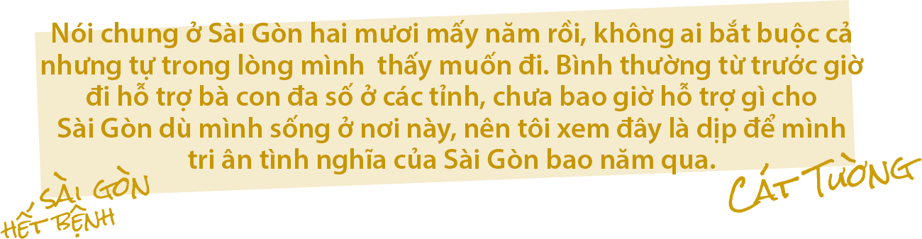 MC Cát Tường nói về chuyện làm từ thiện giữa dịch Covid-19: “Dịp này như để tri ân lại tình nghĩa của Sài Gòn bao năm qua” - ảnh 3