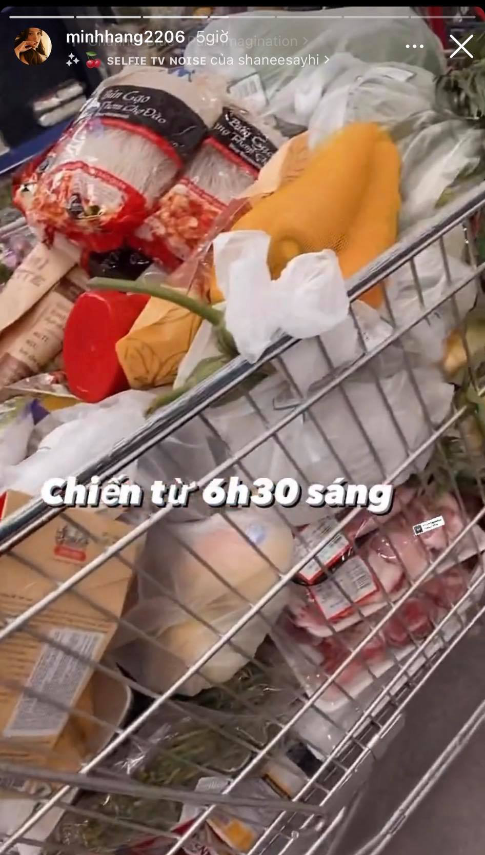 Choáng trước hoá đơn đi siêu thị mùa dịch dài 1m7 của Minh Hằng