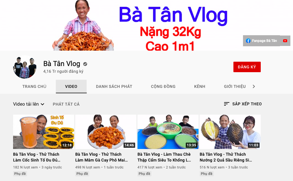 Sau 2 năm, Bà Tân Vlog vẫn kiếm khoảng 13,4 tỷ/năm trên Youtube dù không còn nổi đình đám như trước