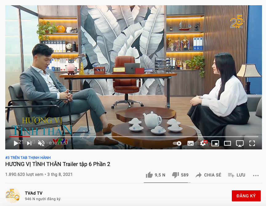 Trailer tập 6 'Hương vị tình thân' phần 2 leo Top trending cực nhanh