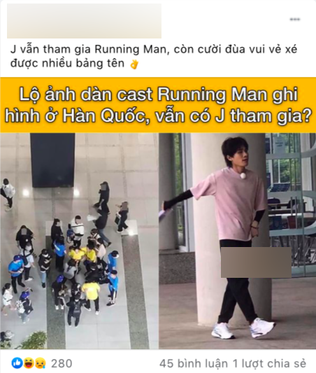 Thực hư hình ảnh Jack vẫn tham gia ghi hình Running Man VietNam tại Hàn Quốc sau bê bối tình ái