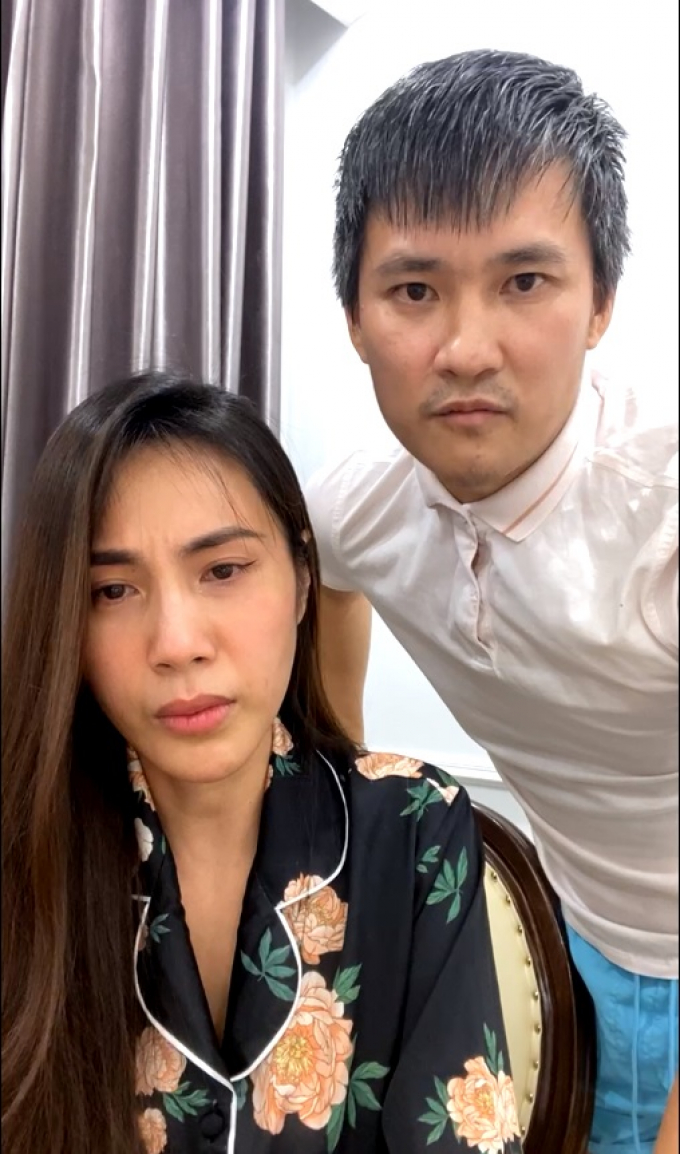 Vợ chồng ca sĩ Thuỷ Tiên và Công Vinh trong livestream mới dây nói về chuyện sao kê tiền từ thiện