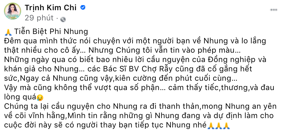 Nghệ sĩ Việt bàng hoàng tiếc thương khi hay tin ca sĩ Phi Nhung qua đời vì Covid-19 - ảnh 2