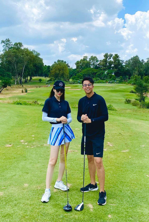 Hương Giang và Matt Liu có chung sở thích đánh Golf
