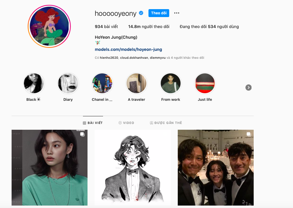 Instagram của Jung Ho Yeon tăng follow siêu nhanh sau 'Squid Game'