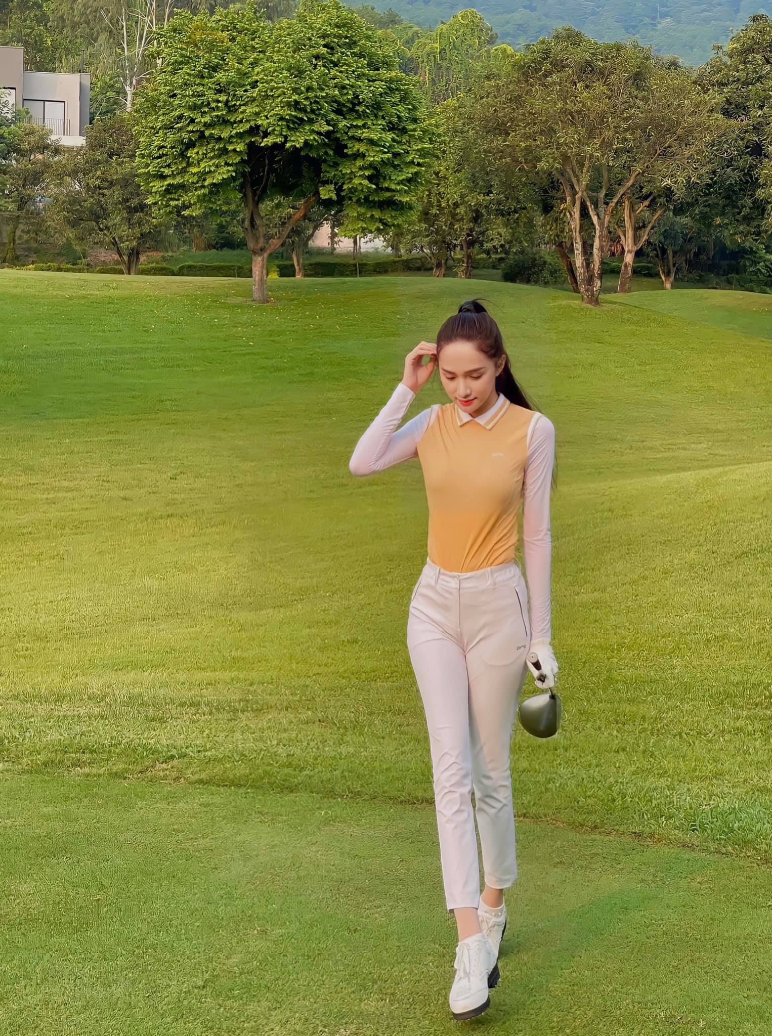 Thời trang đi đánh Golf sang chảnh của Hương Giang - ảnh 6