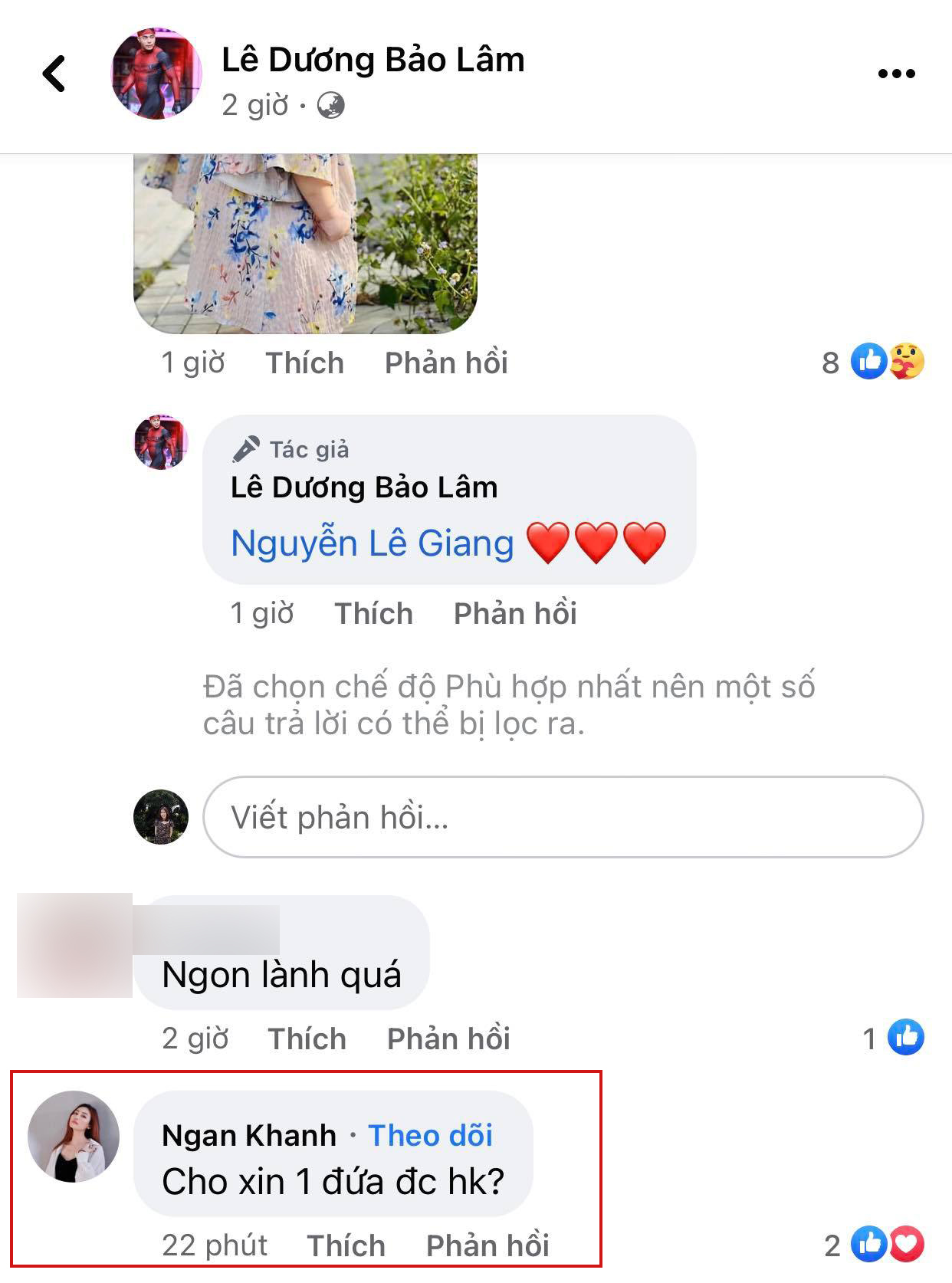 Diễn viên Ngân Khánh xin liền một bé của Lê Dương Bảo Lâm vì quá cưng