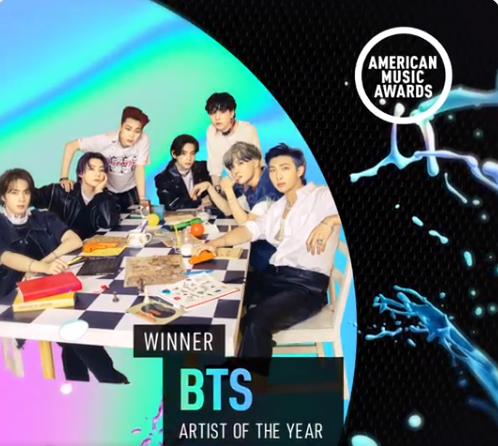 BTS là nghệ sĩ châu Á đầu tiên giành giải  'Artist of The Year' (Nghệ sĩ của năm) tại American Music Awards 2021