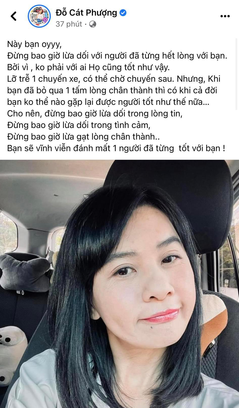 Cát Phượng chia sẻ đã chia tay Kiều Minh Tuấn được 1 năm? Nghệ sĩ Cát Phượng chia sẻ về việc bị lừa dối, mất lòng tin