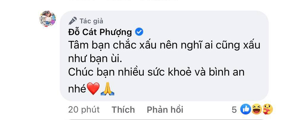 Cát Phượng chia sẻ đã chia tay Kiều Minh Tuấn được 1 năm? Nghệ sĩ Cát Phượng bất ngờ chia sẻ đã kết thúc được 1 năm và mong công chúng suy nghĩ theo hướng tích cực