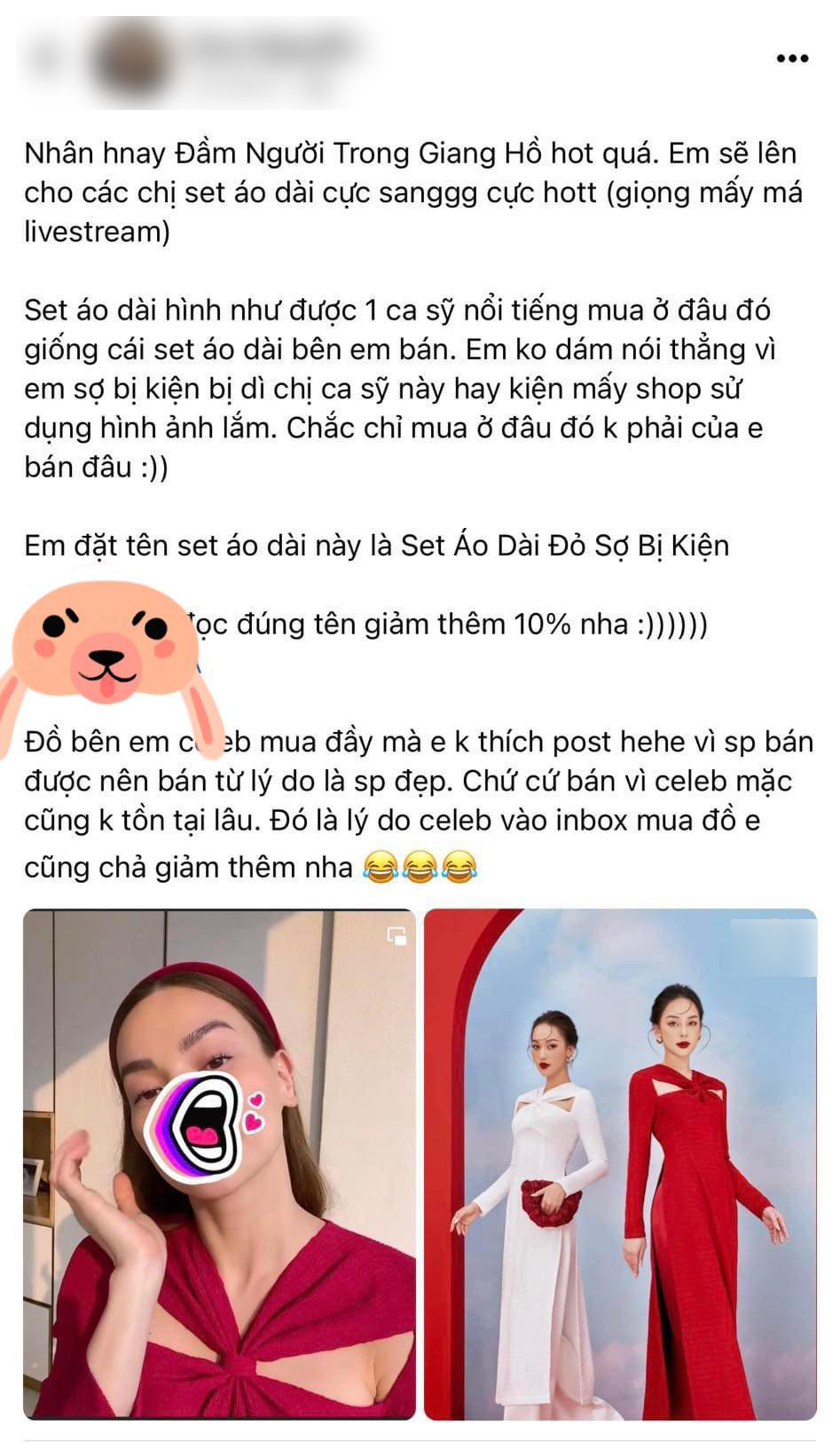 Chủ shop 'bóc phốt' Hồ Ngọc Hà mặc đồ nhái của cửa hàng mình