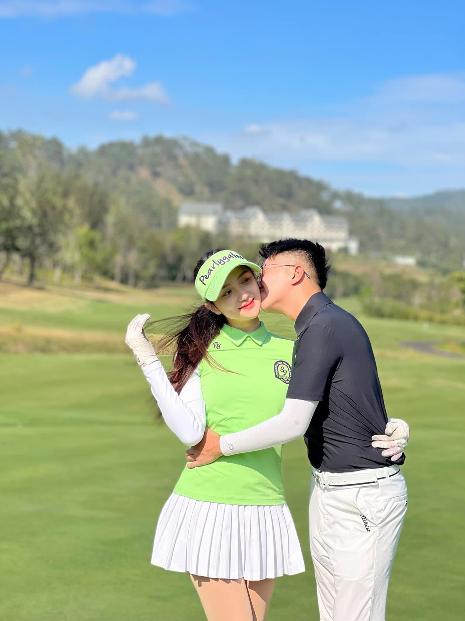 Hương Giang và Matt Liu cùng chung sở thích đánh Golf