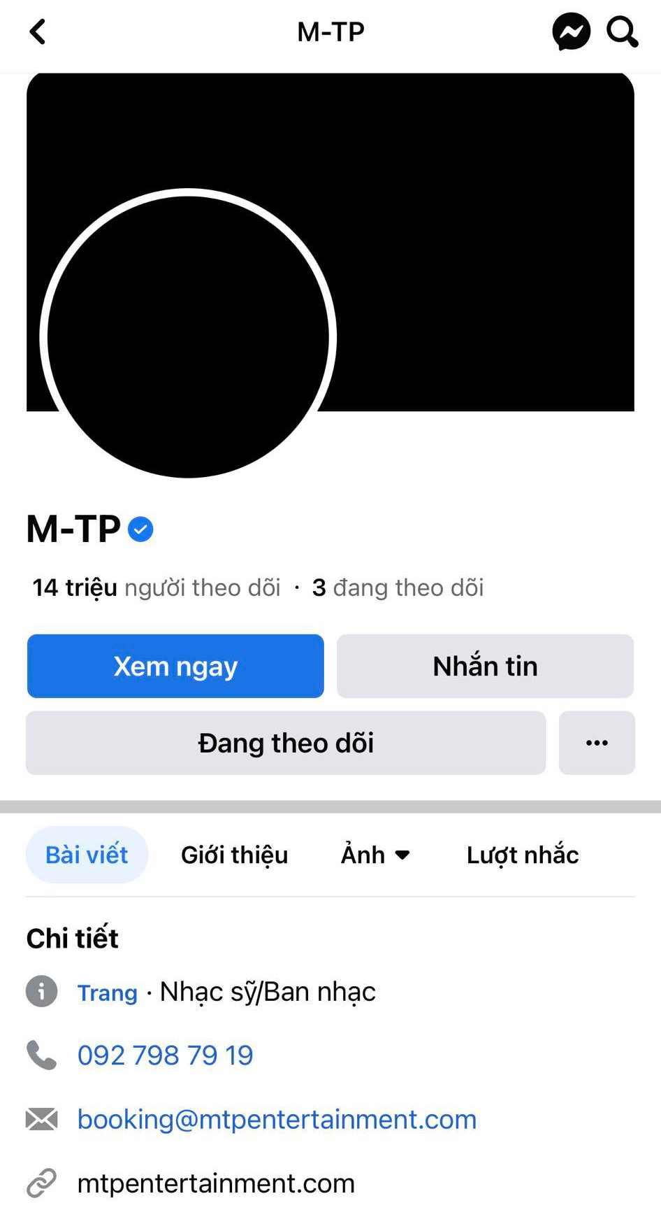 Sơn Tùng M-TP đổi ảnh đại diện Facebook sang màu đen, ca sĩ Dương Triệu Vũ vào chia buồn cùng gia đình
