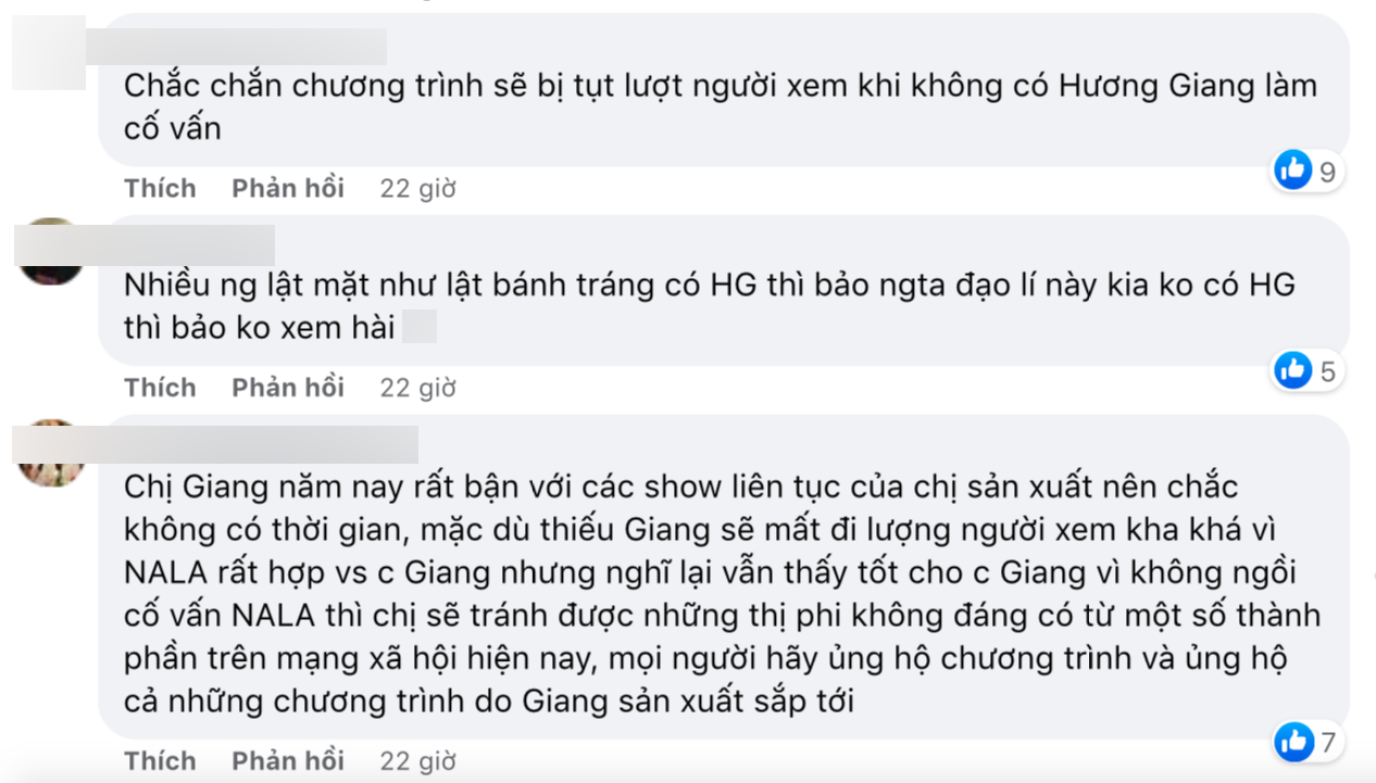 Ai có ngờ: Hương Giang được ủng hộ quay lại Người ấy là ai, nhiều khán giả đòi nghỉ coi show