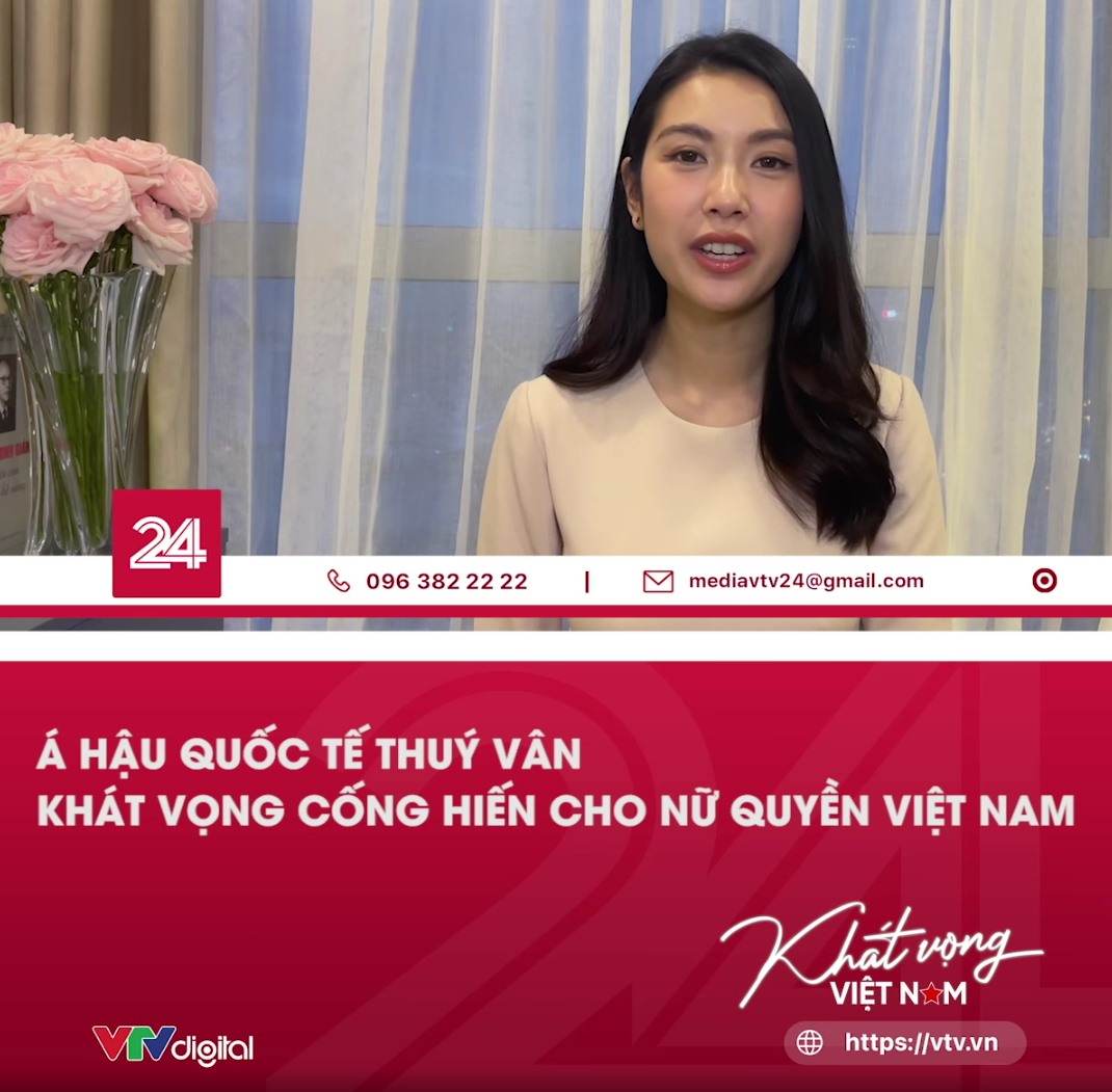 Á hậu Thuý Vân chia sẻ về hành trình truyền cảm hứng trên sóng truyền hình quốc gia