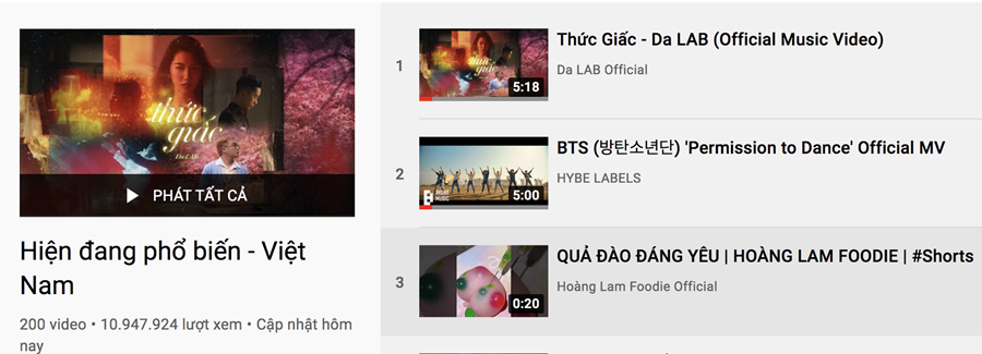 Da LAB trở lại ấn tượng, MV Thức giấc hạ cánh ở top 1 trending Youtube - ảnh 2