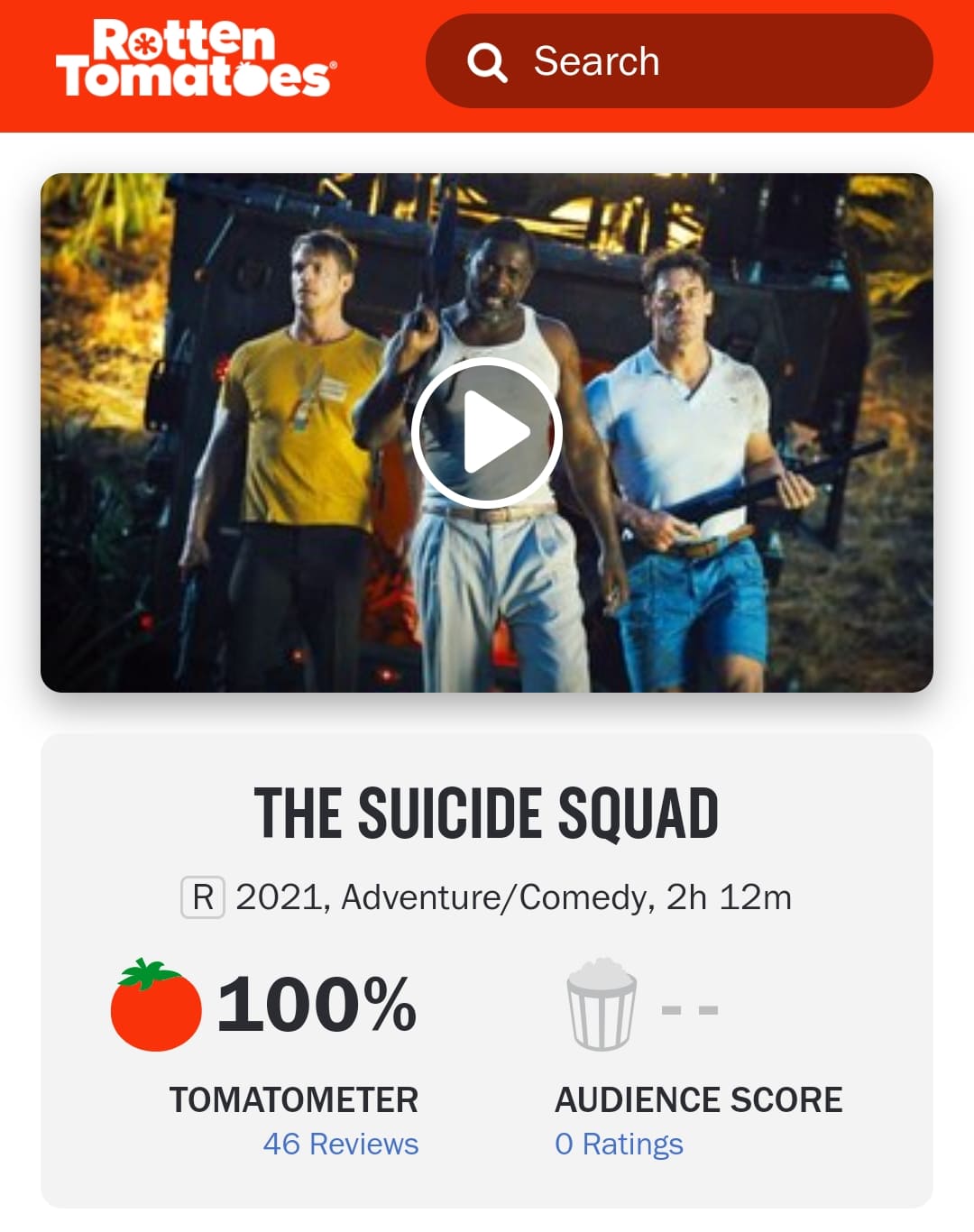 The Suicide Squad mở điểm 100% trên Rotten Tomatoes