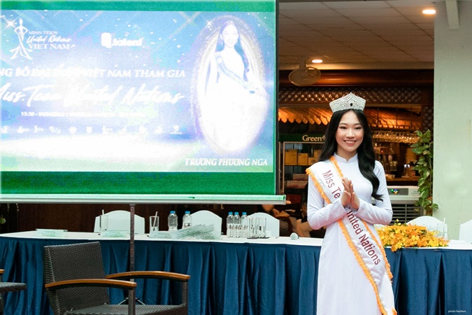 Người đẹp 16 tuổi Trương Phương Nga đại diện Việt Nam tham dự Miss Teen United Nations 2022