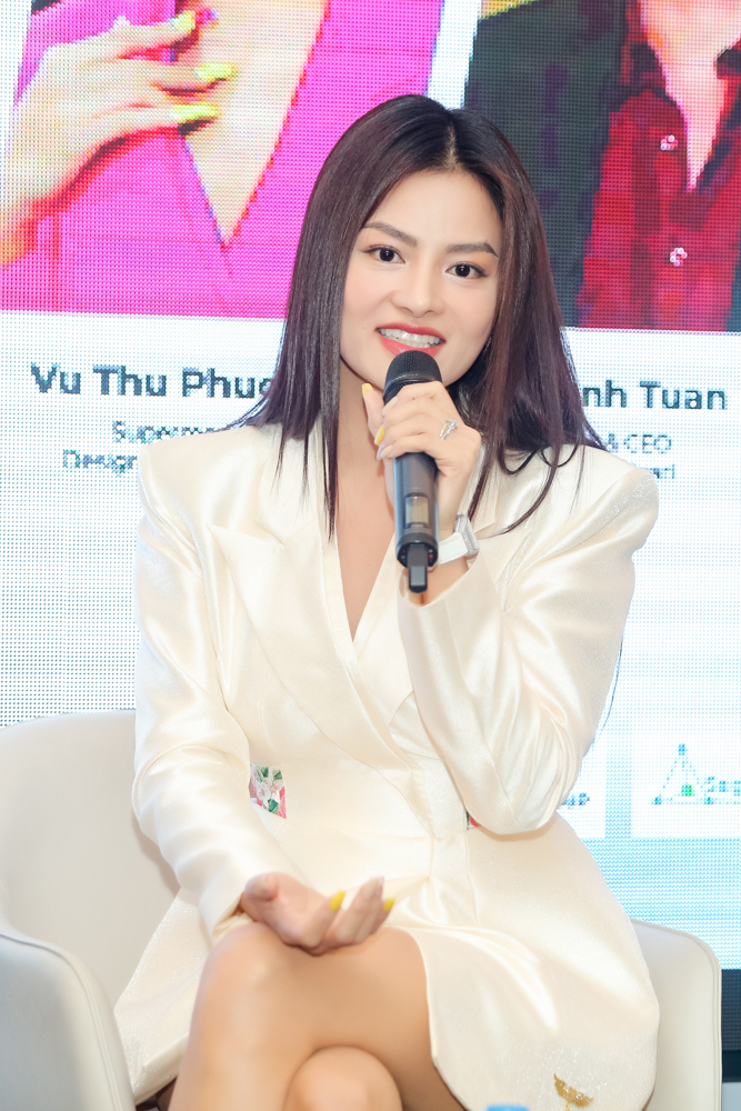 Vũ Thu Phương mặc đồ tự thiết kế, Hoa hậu Trân Đài khoe nhan sắc đỉnh cao tại sự kiện của NTK Võ Việt Chung - ảnh 8