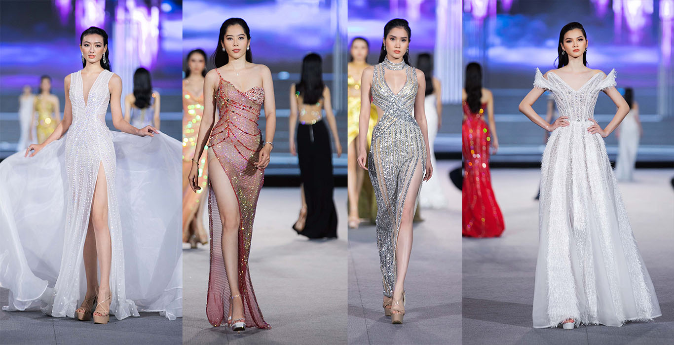 Đảm nhận vị trí vedette, Thùy Tiên đẹp như tượng tạc tại đêm thi thời trang của Miss World Vietnam 2022