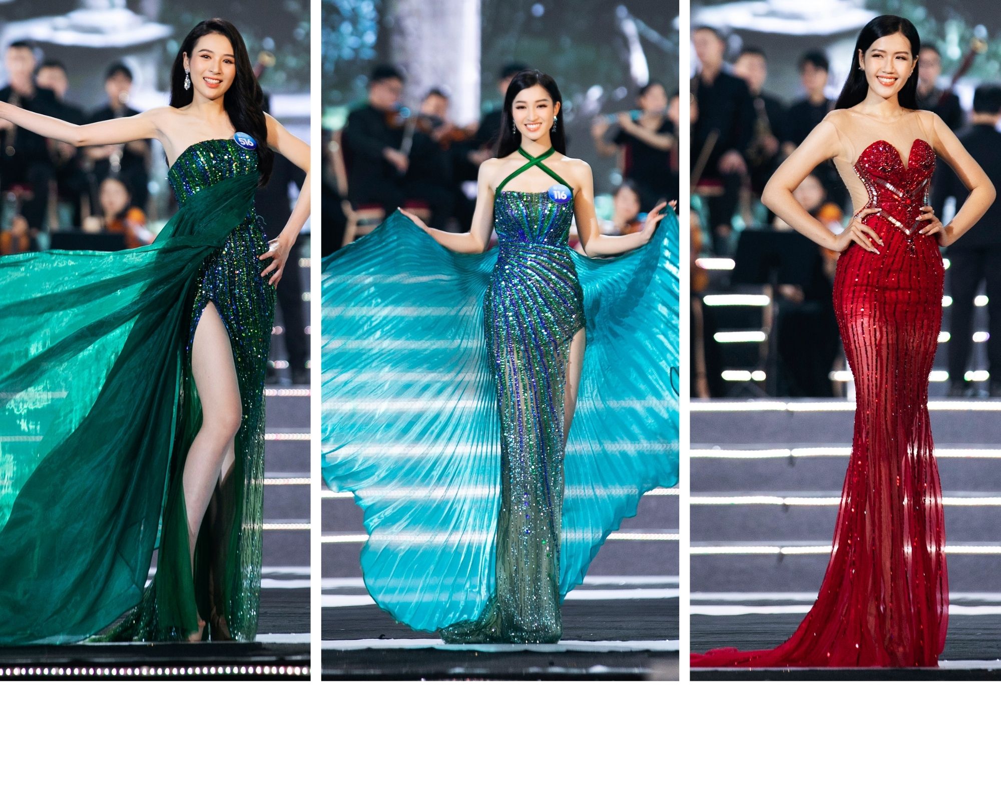 Dàn thí sinh “cực phẩm” của Miss World Vietnam 2022 trình diễn dạ hội