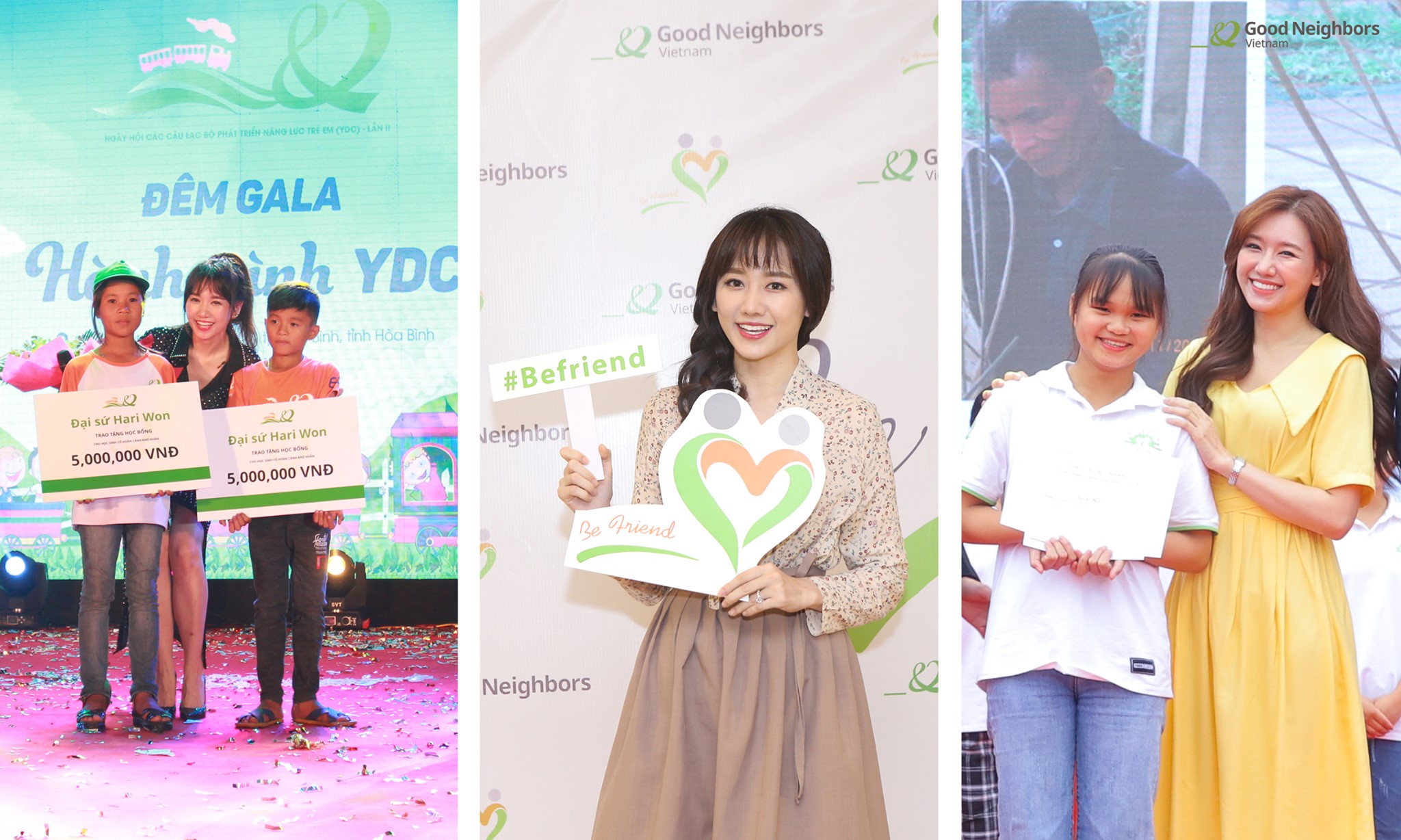 Hari Won đã đồng hành cùng tổ chức từ thiện giúp đỡ trẻ em 5 năm qua.
