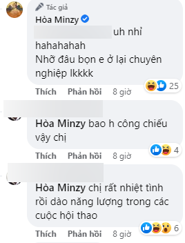Anh bộ đội tiết lộ tính cách của Hòa Minzy khi tham gia Sao nhập ngũ Đôi bên tương tác thân mật. Anh bộ đội gợi nhắc kỷ niệm Hòa Minzy tham gia hội thao tại đơn vị rất nhiệt tình.