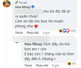 Anh bộ đội tiết lộ tính cách của Hòa Minzy khi tham gia Sao nhập ngũ Anh bộ đội tiết lộ tính cách của Hòa Minzy khi tham gia 'Sao nhập ngũ' - ảnh 2