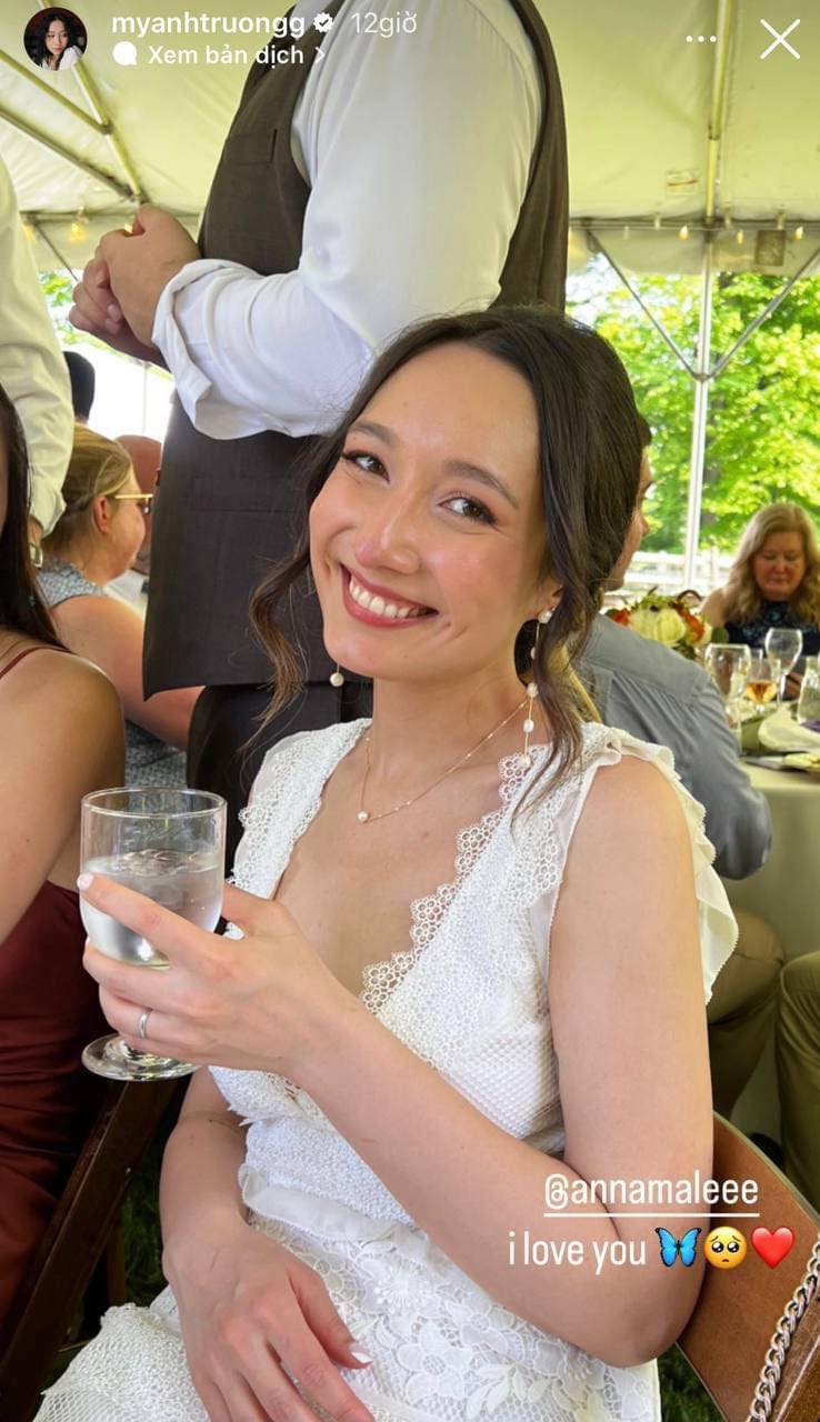 Anna Trương xinh đẹp trong lễ cưới.